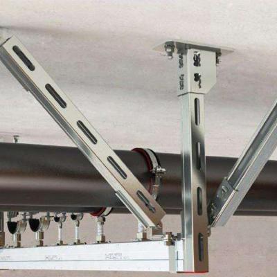 China Easy Install Factory Manufacture Stainless Steel HVAC Seismic Support Support for sale