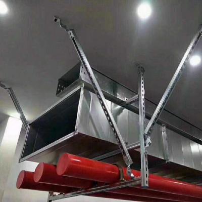 China Easy Install Seismic Strut Channel Galvanized Metal Mounting System Seismic Bracket for sale