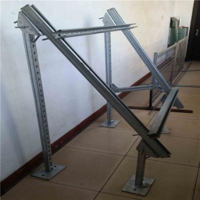 China Industrial / Home / Commercial Galvanized Ground Support Steel Panel Solar Rail PV Rack for sale