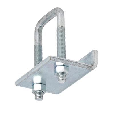 China Construction Area Hot Dip Galvanized Square Pipe Stainless Steel Pipe Accessories U Type Lock Bolt Clamps for sale