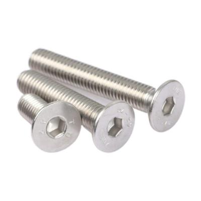 China Stainless Steel Screw Flat Head DIN7991 Countersunk Flat Head Screws Hex Socket Countersunk Screws for sale