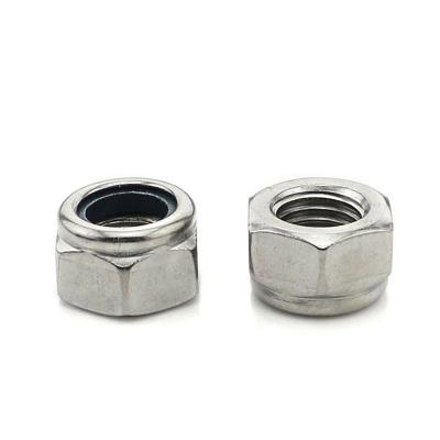 China Heavy Industry Steel Insert 304 Stainless Steel 316 Hex Insert Lock Nut for sale