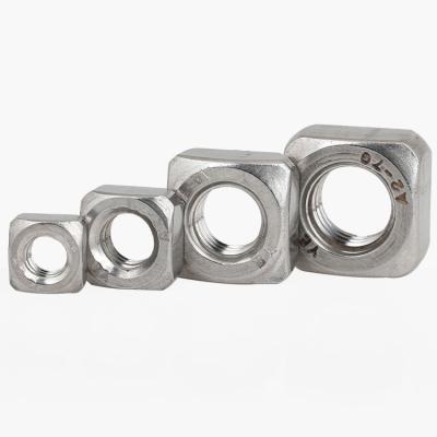 China Heavy industry low price good quality DIN557 square nut 304 stainless steel nut for furniture decoration for sale