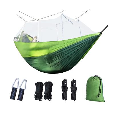 China Custom 350KG Capacity Manufacturer Outdoor Hammock Fast Delivery Double And Single Camping Hammock Nets for sale