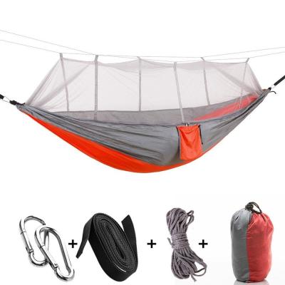 China Durable Portable 2 Person Hammock Camping Hammock With Mosquito Net To Increase Travel for sale