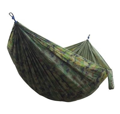 China Durable high quality outdoor camping 210T nylon printed hammock for sale