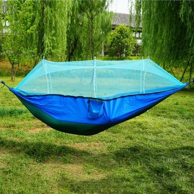 China Wholesale Durable Popular Durable Ultralight Portable Outdoor Furniture Nylon Traveler Camping Hammock Error Free Goods With Mosquito Net for sale