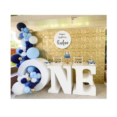 China Expandable Wedding Party Event Decoration PVC Love Baby Table One Letter White Acrylic Table for sale