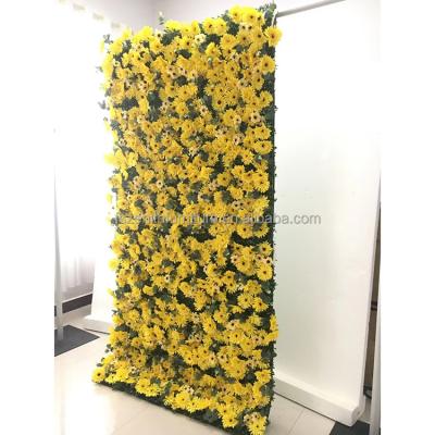 China Handmade Wedding Party Home Decoration Roll Up Flower Wall Backdrop Holder for sale