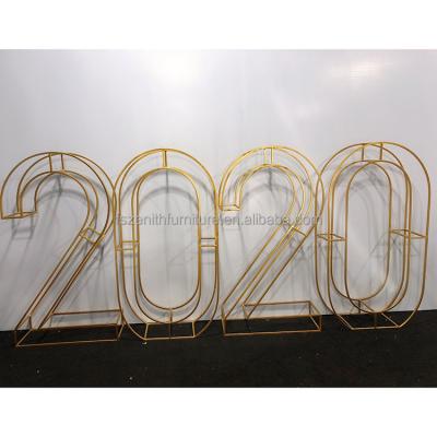 China Fashionable Wedding Decorations 3D Metal Wire Letter Frame BABY LOVE Mosaic Number for sale