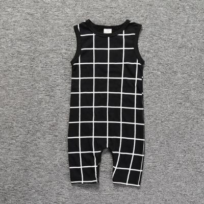 China Comfotable 2020 New Summer Cotton Baby Clothes Invest Newborn Long Romper Boys Sleeveless Overalls for sale