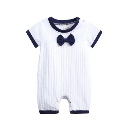 China Slim Baby Rompers Cotton Comfotable Baby Clothes Newborn Baby Rompers Rising Short Sleeve Baby Jumpsuit for sale