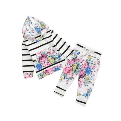 China Comfotable Children's Clothes Costume Kids Dress Set Long Sleeve Babies Printing Clothes 2 Piece Set for sale