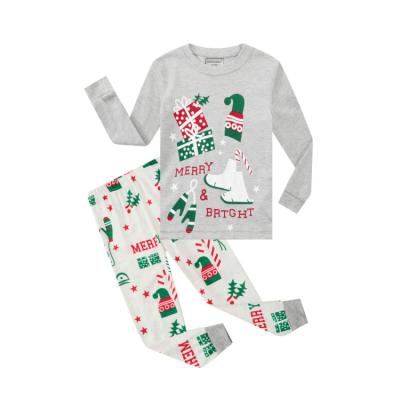 China Comfotable Autumn And Winter New Cotton Children's Clothing Costume Christmas Home Service Children Two Piece Clothes for sale