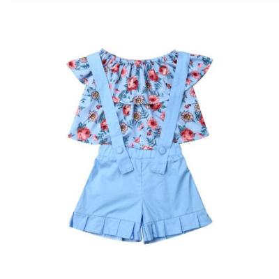 China Comfotable 2021 Summer New Girls Dress Children's Clothing 2-Piece Children's Set for sale