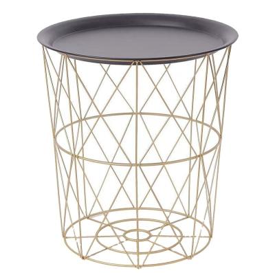 China Coffee End Table Traditional Round Steel Frame Storage Living Room Coffee Table Round Table for sale