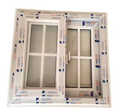 China Folding Screen French Style UPVC Sliding Window And Doors With China Winstar Plastic Fly Screen Sash for sale