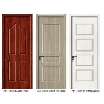 China Waterproof Customized Color And Design WPC Interior Press Room Doors for sale