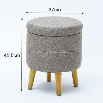 China American Style Soft Cloth Household Dressing Sneak High Quality Large Storage Stool Bench Organizer for sale