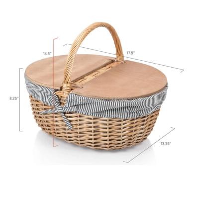 China Eco-friendly Handmade Picnic Basket Bread Baskets Raising Storage Box For Cake Table Decoration Food for sale