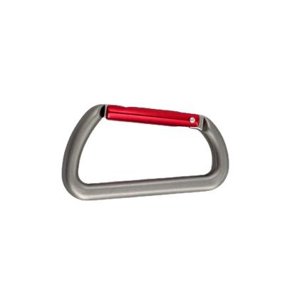 China Outdoor Hot Selling Aluminum Climbing Gude Shaped Camping Climbing Hook Self-Locking Buckle Carabiner Buckle Spring Hook for sale