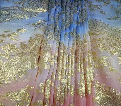 China Metallic width 112cm of colored lurex metallic silk fabric for sale