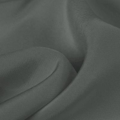 China Organic In Stock 100% Silk Crepe Loin Fabric 14MM 114cm Solid Color For Dress Shirt Pants for sale