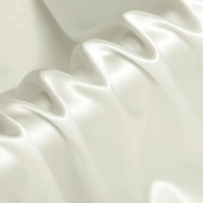 China Wholesale organic silk fabric 12/16/19/22/30/40mm undyed silk satin greige can be dyed or printed for sale