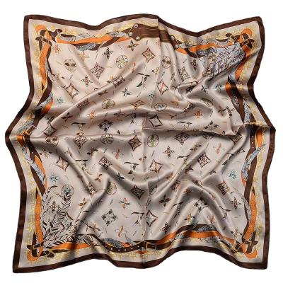 China 68*68cm Soft Elegant Luxury Wholesale Pure Silk 100% Pure Silk Women Satin Scarves Adjust Silk Scarf Luxury Silk Scarf for sale