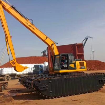 China Construction worksÂ   LC-SW20 Launch Swamp Buggy Amphibious Excavator Manufacturer For Dredging for sale