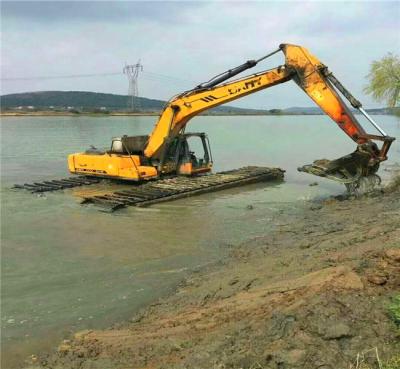 China Construction worksÂ   LC-SW22 swamp undercarriage pontoon dredging amphibious excavator with doosan swing upper body for sale