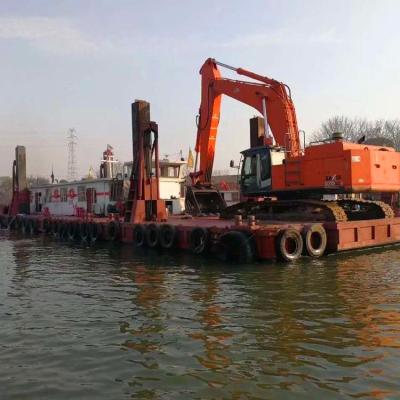 China Construction worksÂ   LC-SW22 Floating Swamp & Swamp Backhoe Amphibious Excavator With Hundai Excvator Upper for sale