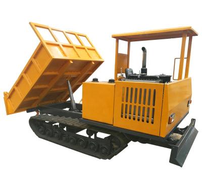 China Small Tipper Low Price 3ton Farms Mini Crawler Drive Dump Truck Factory for sale