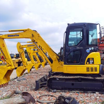 China Factory Used Komatsu Excavator PC55 Japan Hydraulic Original Second Hand Komatsu Crawler Excavator for sale