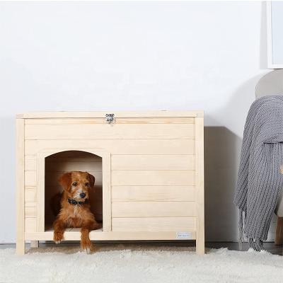 China Fashion Custom Wholesale Durable Wooden Cat Houses Wooden Kennel For Indoor for sale