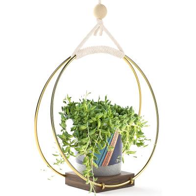 China Handmade New Design Modern Indoor Planter Planter Hanger Succulents Indoor Wooden Plant Rack for sale