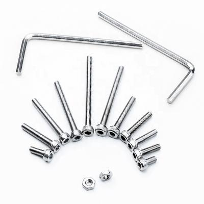 China Professional Stainless Steel Cylinder Head M3 Hex Socket Cap Screw Hex Bolt With High Quality for sale