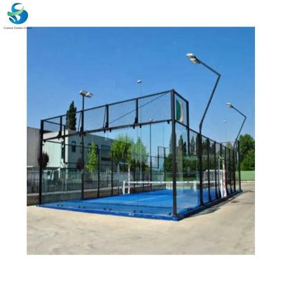 China Easy To Install Padel Court Wholesale Popular Tennis Equipment Panoramic Paddle Tennis Court Paddle Tennis Court for sale