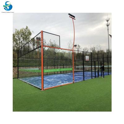 China Easy To Install Panoramic Paddle Tennis Court Size China Factory Wholesale Panoramic Tennis Court for sale