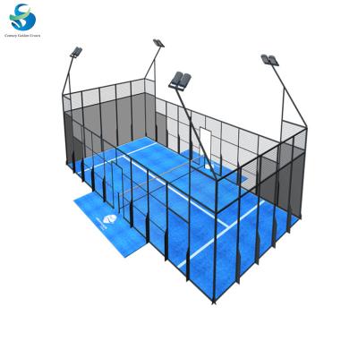 China Easy to Install Panoramic Padel Court Factory Padel Full Court Tennis Padel Court For Sale for sale