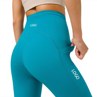 China 2021 Fashion Thick Women Breathable Butterfly Stretch Bum Tummy Control Lulu High Waist Soft Super Butt Lift Up Yoga Pants Wholesale Gaiters for sale