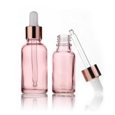 China 5 10 15 20 30 50 60 100ml Essential Oil Cosmetic Empty Dark Cosmetic Glass Bottles With Dropper And Pump for sale