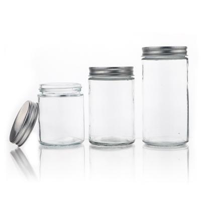 China Wholesale Bulk Mason Jar And Containers In Freshness Preservation 5oz 8oz 16oz Kitchen Glass Storage With Lids for sale