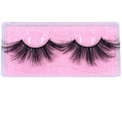 China Fluffy Thick False Eyelashes Long Natural Mink Artificial Eyelashes Bulk Bulk Long Thick False Eyelashes Wholesale for sale