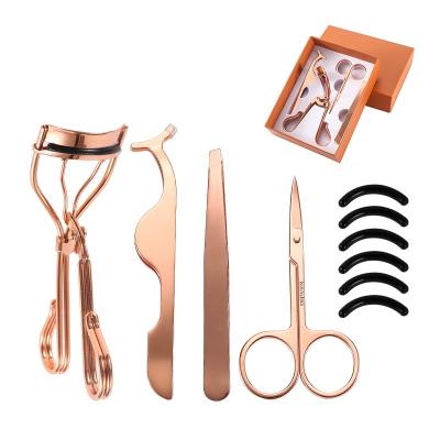 China Wholesale Daily Makeup Private Label Beauty Tool Kit 4 Piece False Eyelash Extension Set Hair Curler Set for sale