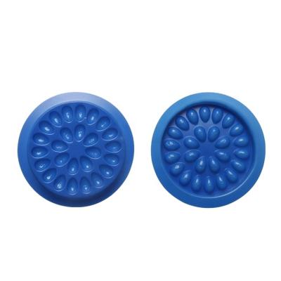 China 2021 New Daily Makeup Flower Shape PVC Multicolor Optional Customizable Eyelash Pad for sale