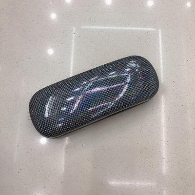 China Custom Matte Glitter Best Selling Styles PU Black Eyeglasses Case Hard Glass Optical Frame Packing Box for sale