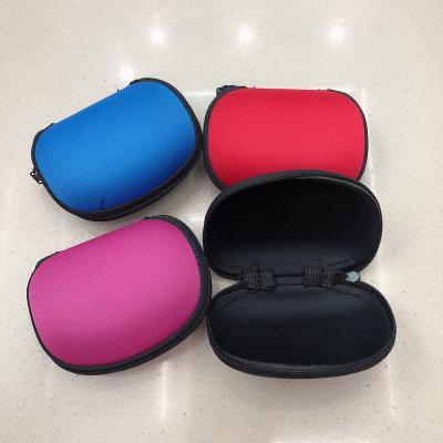 China Custom EVA Glasses Small Size Zipper Close Logo Fold Reading Glasses Box Case Travel Hard EVA Glasses Case for sale