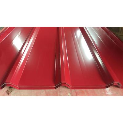 China Building construction houses Sheet Galvanized Corrugated with Color Steel Plate Zinc Sandwich Panel Red Anti Time Roof for sale