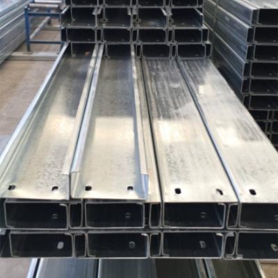 China Construction Supporting System channel steel price galvanized steel c channel purlins for sale